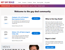 Tablet Screenshot of hotgaydeals.com